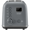 Тостер за хляб BUYDEEM DT730E, 900W, 2 слота, 9 автоматични програми, 9 степени на препичане, Иноксов корпус, LCD дисплей, LED индикатори, Самоцентриране, Таймер, Сив