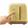 BUYDEEM DT620E Toaster, 900W, 2 slots, 7 automatic programs and browning levels, LED indicators, Crumb tray, Yellow