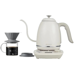 BUYDEEM K821 Gooseneck Electric Kettle, 1000W, 0.8 L, Keep Warm Function, NTC Sensor Technology, LCD, White