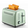 BUYDEEM DT620E Toaster, 900W, 2 slots, 7 automatic programs and browning levels, LED indicators, Crumb tray, Green