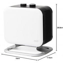 1800W PTC fan heater, 2 heat settings (1200W/1800W), mechanicalthermostat, alu feet