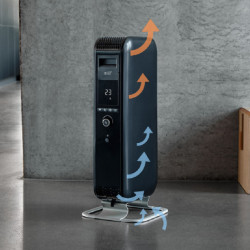 Ψυγείο λαδιού Μύλος Gentle Air WiFi OIL1500WIFI3, 1500W, 5-35C, τεχνολογία Mill Heat, οθόνη LED, Wi-Fi, Bluetooth, Λευκό