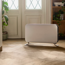 2000W portable convection heatet, LED display, steel fronts, fan,alu feet