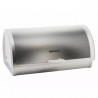 Kinghoff KH 3203 Bread Box, 39.5 x 28 x 18.5 cm, Stainless Steel, Semi-transparent Lid, White/Gray