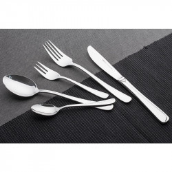 Set tacаmuri Kinghoff KH 3509, 72 piese, Pentru 12 persoane, Cutie, Otel inoxidabil, Argint