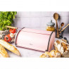 Kinghoff KH 1868 Bread Box, 44 cm, Soft-Close, Stainless Steel, Pink