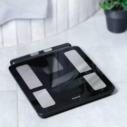 Cantar analizator Klausberg KB 7856, Pana la 180 kg, Bluetooth, Android/iOS, Ecran LCD, 14 valori corporale, Negru
