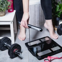 Кантар - анализатор Klausberg KB 7856, До 180 кг, Bluetooth, Android/iOS, LCD дисплей, 14 телесни стойности, Черен