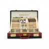 Set tacamuri Kinghoff KH 3520, 72 piese, Pentru 12 persoane, Cutie, Otel inoxidabil, Argint