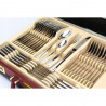 Set tacamuri Kinghoff KH 3520, 72 piese, Pentru 12 persoane, Cutie, Otel inoxidabil, Argint