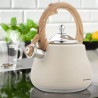 Klausberg KB 7919 Whistling Kettle, 2.8 L, Heat-Insulated Handle, Induction Compatible, Beige