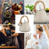 Klausberg KB 7919 Whistling Kettle, 2.8 L, Heat-Insulated Handle, Induction Compatible, Beige