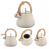 Klausberg KB 7919 Whistling Kettle, 2.8 L, Heat-Insulated Handle, Induction Compatible, Beige
