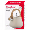 Klausberg KB 7919 Whistling Kettle, 2.8 L, Heat-Insulated Handle, Induction Compatible, Beige