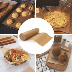 Klausberg KB 7903 Baking Paper, 20 m Roll, 38 cm Wide, -40 to 230°C, All-Purpose, Non-Stick, Brown