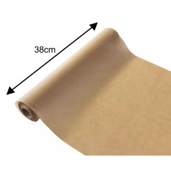 Хартия за печене Klausberg KB 7904, Ролка 50м, Ширина 38 см, -40 до 230°C, Универсална употреба, Незалепваща, Кафяв