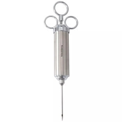 Seringa pentru marinat carne Klausberg KB 7842, 60 ml, 3 ace, Otel inoxidabil, Fara BPA, Argintiu