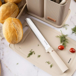 Σετ μαχαιριών και σκευών Klausberg KB 7935, πίνακας και βάση, 12 τεμάχια, Μπεζ