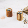 Klausberg KB 7859 Pepper Mill and Salt Shaker Set, Ceramic Mechanism, Acacia Wood, Brown