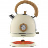 Ηλεκτρικός βραστήρας με θερμόμετρο Klausberg KB 7906, 2200W, 1.8 l, Ένδειξη στάθμης νερού, Προστασία υπερθέρμανσης, Κρέμα
