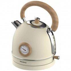 Elektromos vízforraló hőmérővel Klausberg KB 7906, 2200W, 1,8 l, vízszintjelző, túlmelegedés elleni védelem, krémszínű, krémszínű