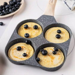 Тиган с 4 отделения Klausberg KB 7822, 18.5 см, Мраморно покритие, Индукция, Сив