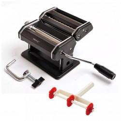 Машина за паста Kinghoff KH 1927, Регулируема дебелина на тестото, Сменяеми остриета, Черен