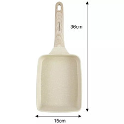 Tigaie dreptinghiulara Klausberg KB 7815, 15cm, Acoperire marmura, Inductie, Bej