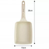 Klausberg KB 7815 Frying Pan, Rectangular, 15 cm, Marble Finish, Induction, Beige