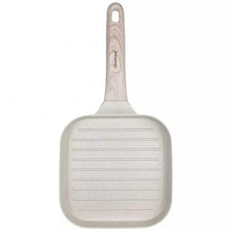 Tigaie grill Klausberg KB 7812, 18.5 cm, Finisaj marmura, Maner Cool Touch, Inductie, Bej