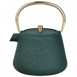Ceainic din fonta cu infuzor Kinghoff KH 1933, 1 l, Interior emailat, Verde