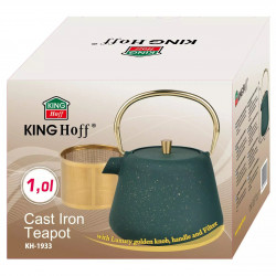 Εγχυτήριο Kinghoff KH 1933, 1 l, Προφίλ στόμιο, Χυτοσίδηρος, Εσωτερικό με εμαγιέ, Πράσινο