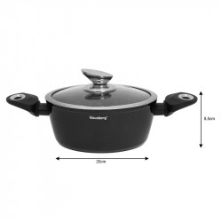 Set oale si tigai Klausberg KB 7322, 15 piese, Termocuplu, Orificiu de turnare, Inductie, Negru