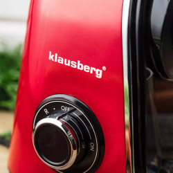 Αποχυμωτής Klausberg KB 7870, 150 W, 700 ml, κοχλίας 7 τμημάτων, Reverse, Αξεσουάρ, Κόκκινο
