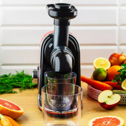 Сокоизстисквачка Klausberg KB 7870, 150 W, 700 мл, 7-сегментен шнек, Обратен ход, Червен