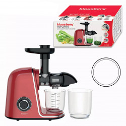 Αποχυμωτής Klausberg KB 7870, 150 W, 700 ml, κοχλίας 7 τμημάτων, Reverse, Αξεσουάρ, Κόκκινο