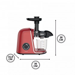 Сокоизстисквачка Klausberg KB 7870, 150 W, 700 мл, 7-сегментен шнек, Обратен ход, Аксесоари, Червен