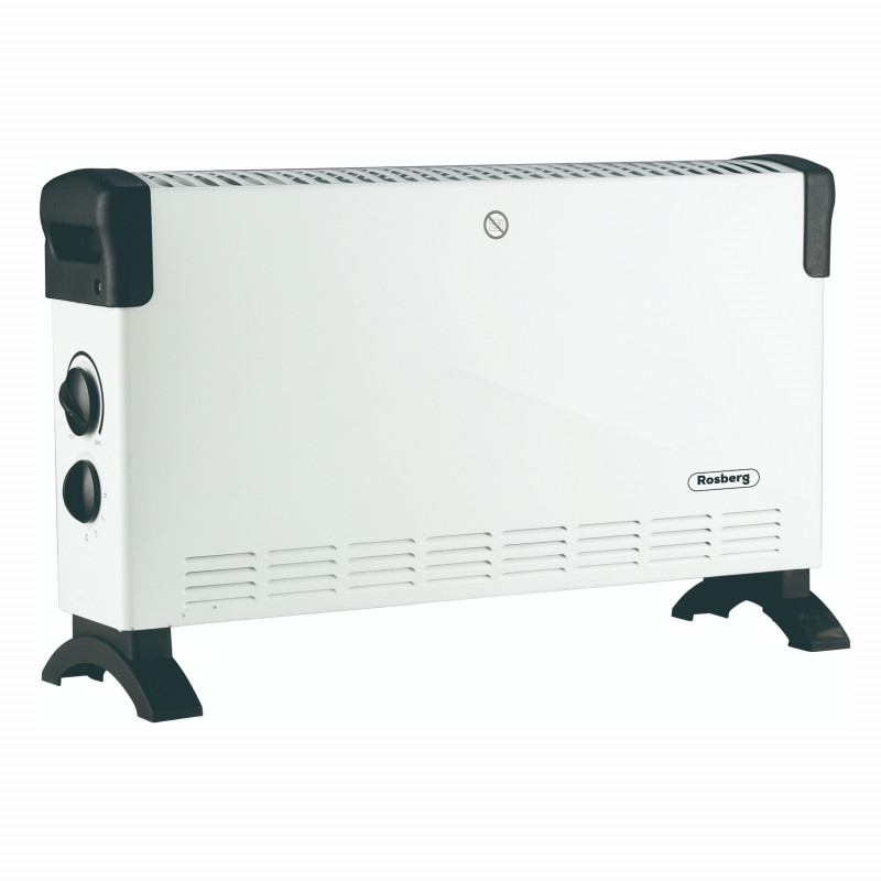 Rosberg R51974F padlófűtés, 2000W, 3 fokozat, automatikus kikapcsolás, túlmelegedés elleni védelem, termosztát, fehér színű