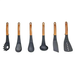 Konyhai készülékek készlete szállítással Royalty Line RL-U03, 7 rész, polipropilén, 210C-ig, PFOA nélkül, fekete