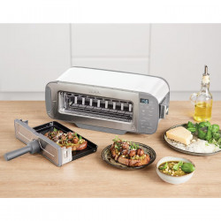 Тостер 3в1 Ninja ST200EUWH, 2400W, Грил, Преса за панини, 7 програми, Температурен контрол, Размразяване, Претопляне, Бял