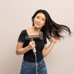 Shark SpeedStyle Pro FLEX HD542EU 4-in-1 Hair Dryer, 1750W, 4 heat settings, 3 speed settings, Cool air, Ionization, Scalp protection, Mocha Silver