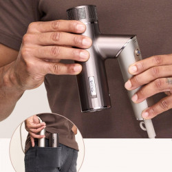 Shark SpeedStyle Pro FLEX HD542EU 4-in-1 Hair Dryer, 1750W, 4 heat settings, 3 speed settings, Cool air, Ionization, Scalp protection, Mocha Silver