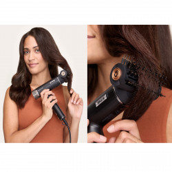 Сешоар Shark SpeedStyle Pro HD752EU, 1750W, 3 скорости, 4 темп. настройки, Автоматично настройване на темп и въздушен поток, Йонизация, Cool Shot, 5 приставки, Черен