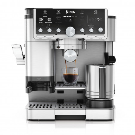 Кафеавтомат 4в1 Ninja Luxe Café Premier ES701EU, 1650W, 15 bar, 2 л, Barista Assist, Режим гореща вода, 4 режима, 3 темп. настройки, Инокс