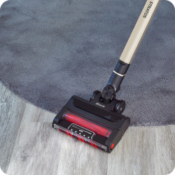 Вертикална прахосмукачка Shark Stratos True Pet Flexology IZ400EUT, 309W, 0.7L, Автономия 60 мин, Clean Sense IQ, Pet Pro, LED, Powerfins, Тъмносив/шампанско