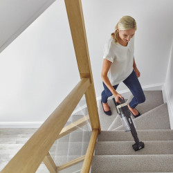 Σκούπα όρθια Shark Stratos True Pet Flexology IZ400EUT, 309W, 0.7L, 60 λεπτά αυτονομία, Clean Sense IQ, Pet Pro, LED, Powerfins, Dark Grey/Champagne