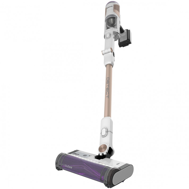 Aspirator vertical Shark IW3612EUT, 240W, 0.42 l, 3 moduri, 3 trepte, 3 atasamente, Afisaj LED, Senzori pentru detectarea murdăriei invizibile, Autonomie pana la 60 min, Alb/Galben