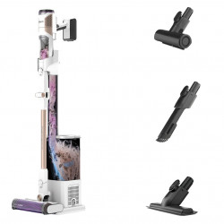 Shark IW3612EUT Upright Vacuum Cleaner, 240W, 0.42 L, 3 modes, 3 settings, 3 attachments, Sensors for detecting invisible dirt, LED, Up to 60 minutes of runtime, White/Gold