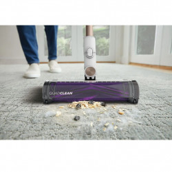 Shark IW3612EUT Upright Vacuum Cleaner, 240W, 0.42 L, 3 modes, 3 settings, 3 attachments, Sensors for detecting invisible dirt, LED, Up to 60 minutes of runtime, White/Gold