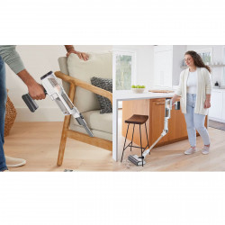 Shark IW3612EUT Upright Vacuum Cleaner, 240W, 0.42 L, 3 modes, 3 settings, 3 attachments, Sensors for detecting invisible dirt, LED, Up to 60 minutes of runtime, White/Gold